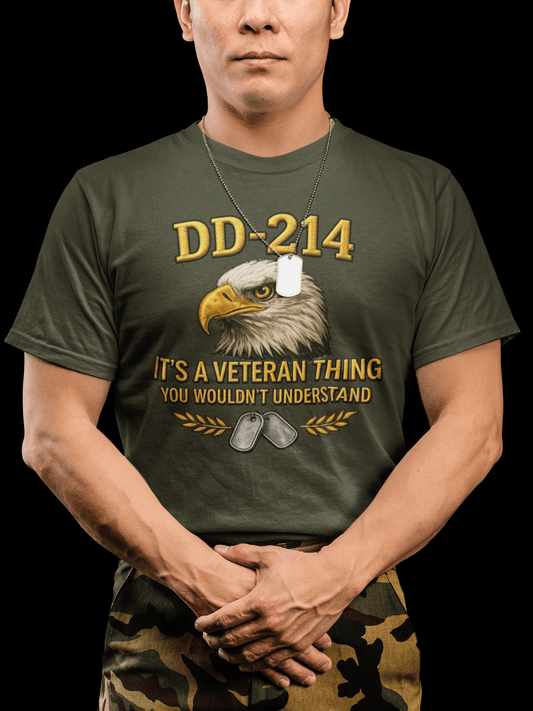 DD - 214 Veteran T-Shirt — "It’s a Veteran Thing, You Wouldn’t Understand" Eagle Tee - Torch Republic