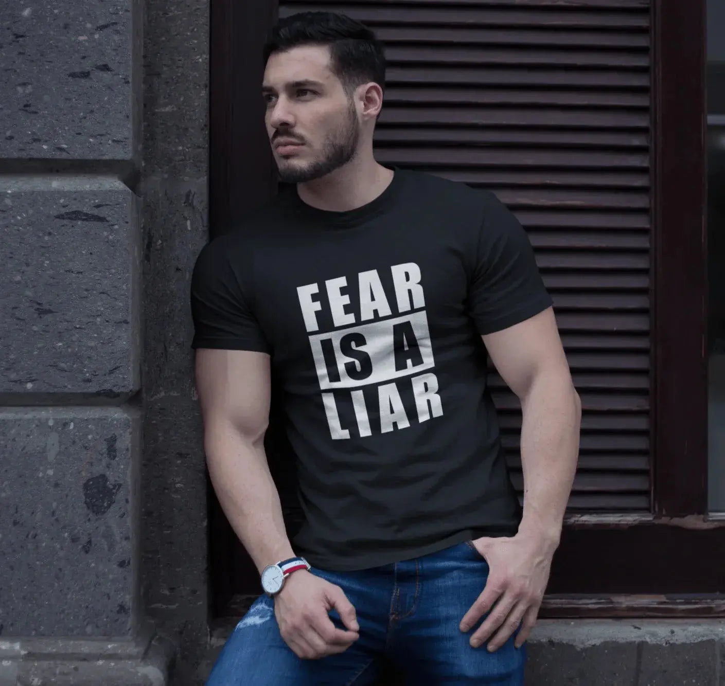 Fear Is A Liar T-Shirt — Motivational Graphic Tee - LiberTees for All