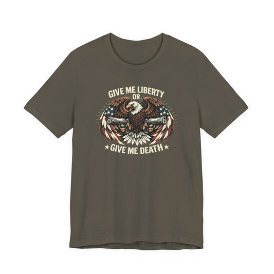 Liberty or Death Tee — Patriotic Eagle Graphic T-Shirt - Torch Republic