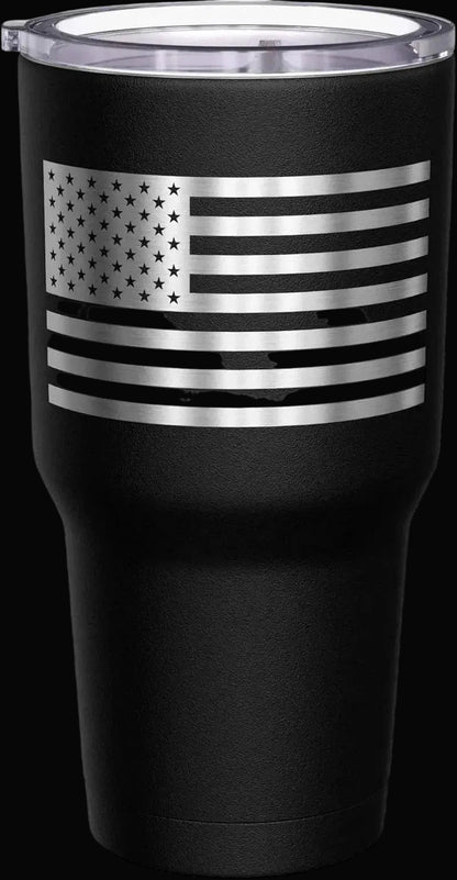  - Navy Veteran Travel Mug - American Flag Coffee Tumbler - Military Double Insulated Tumbler - 30 Oz - LiberTees for All