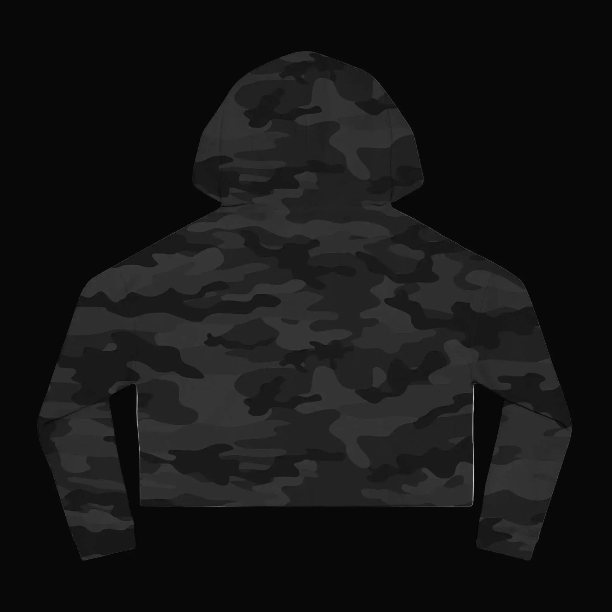 Patriotic Camouflage Cropped Hoodie — "All Gave Some, Some Gave All" - LiberTees for All