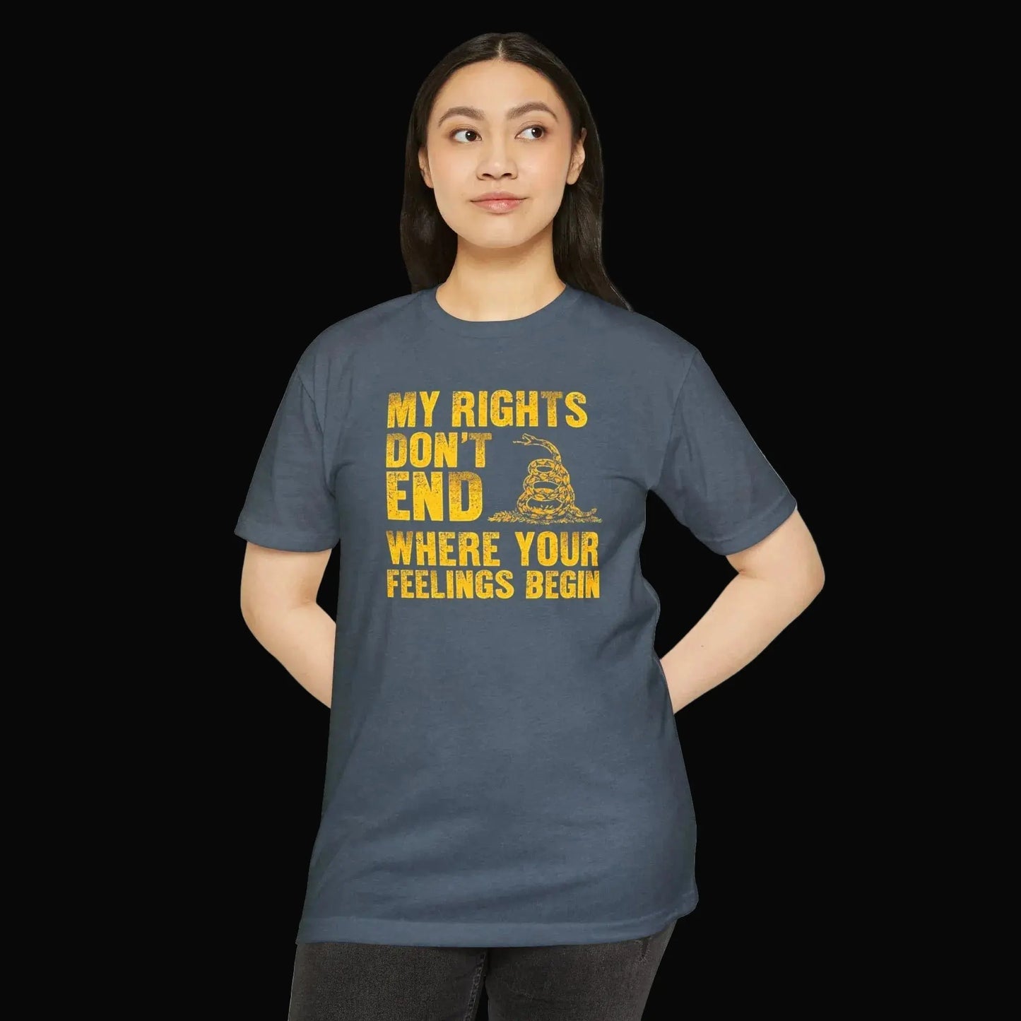 Patriotic Rights T-Shirt — "My Rights Don't End Where Your Feelings Begin" Statement Tee - LiberTees for All