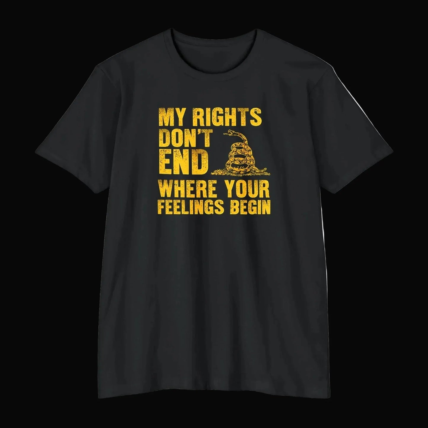 Patriotic Rights T-Shirt — "My Rights Don't End Where Your Feelings Begin" Statement Tee - LiberTees for All