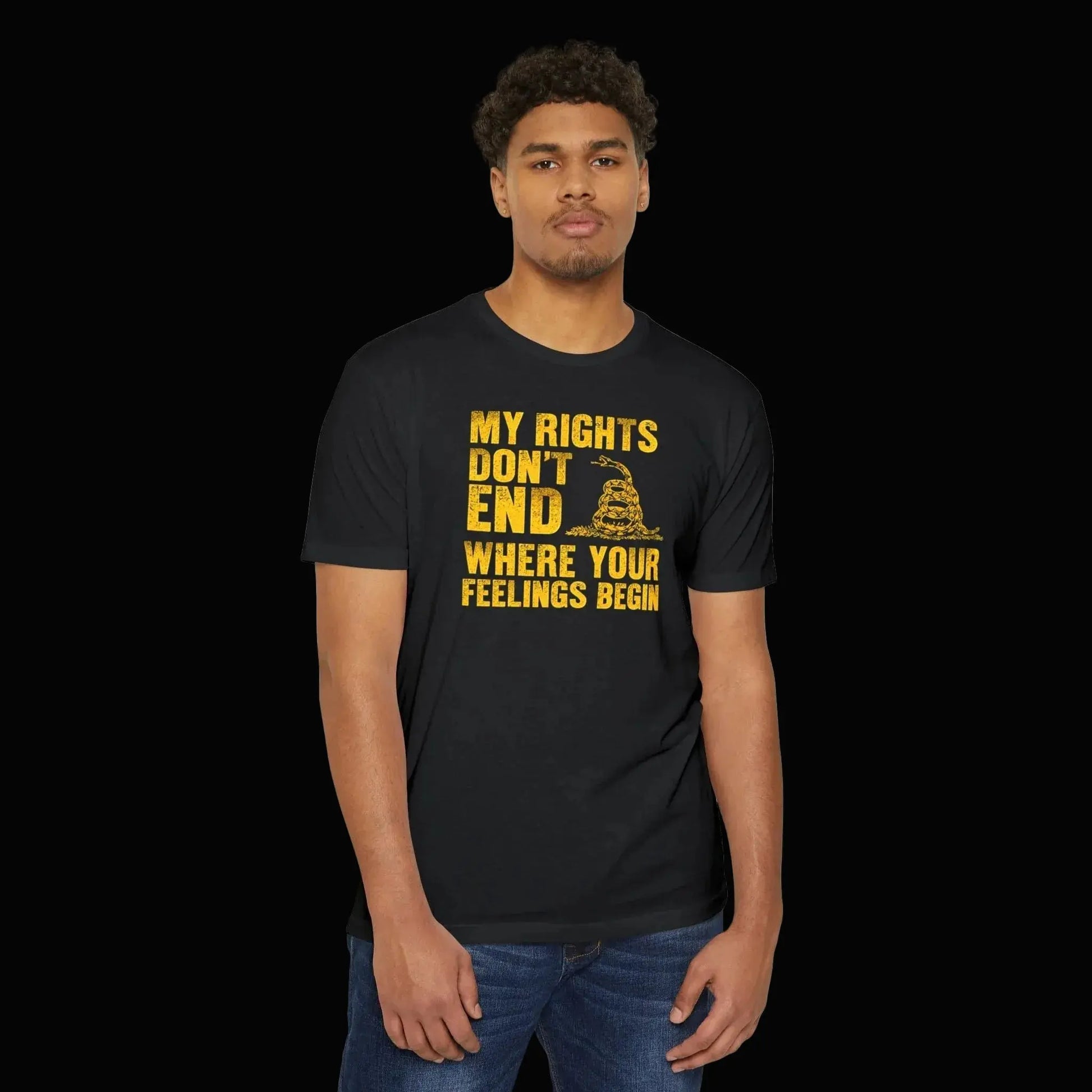 Patriotic Rights T-Shirt — "My Rights Don't End Where Your Feelings Begin" Statement Tee - LiberTees for All