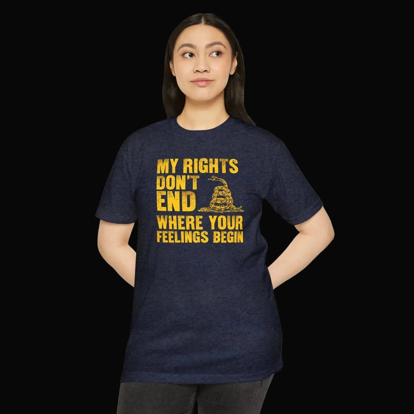 Patriotic Rights T-Shirt — "My Rights Don't End Where Your Feelings Begin" Statement Tee - LiberTees for All