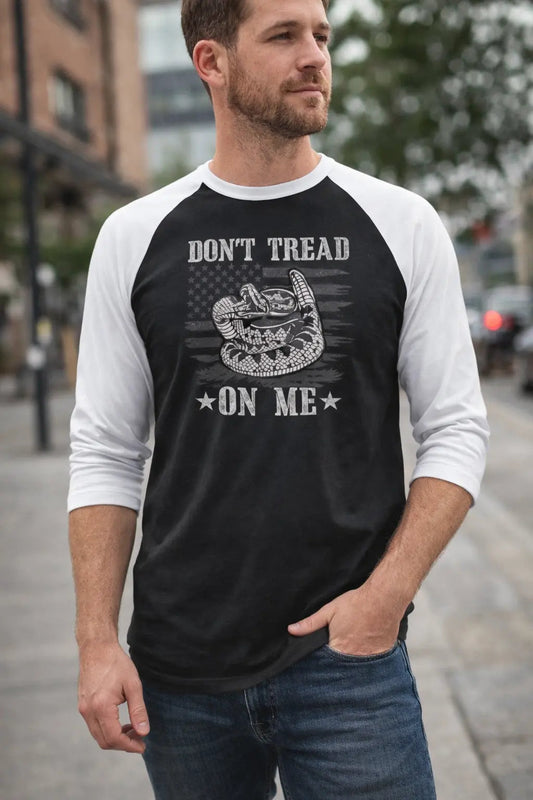 Raglan Shirt - Revolutionary Don't Tread on Me - Torch Republic