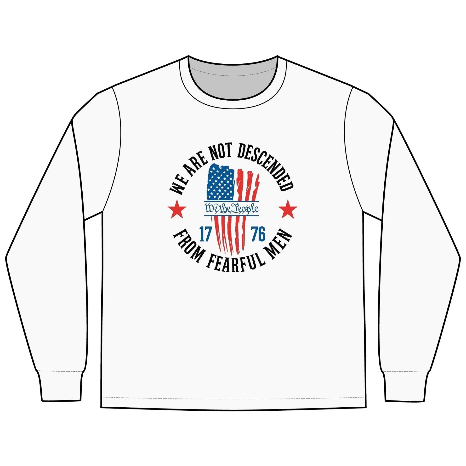 We the People 1776 American Flag Long Sleeve Tee - LiberTees for All