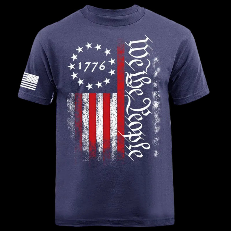 We the People US Flag American Pride Constitution Patriotic T-Shirt - Torch Republic