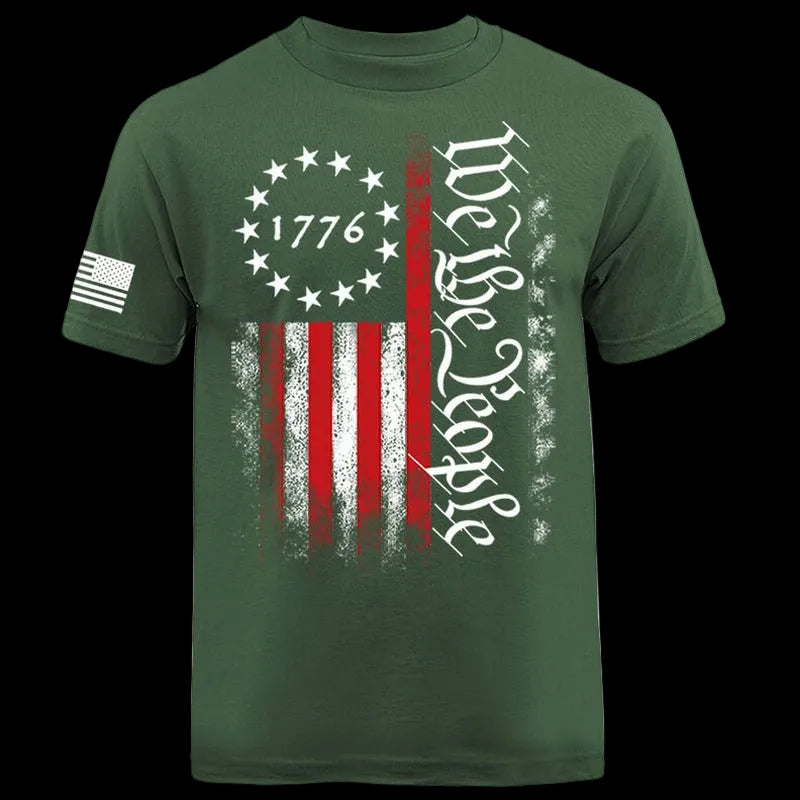 We the People US Flag American Pride Constitution Patriotic T-Shirt - Torch Republic