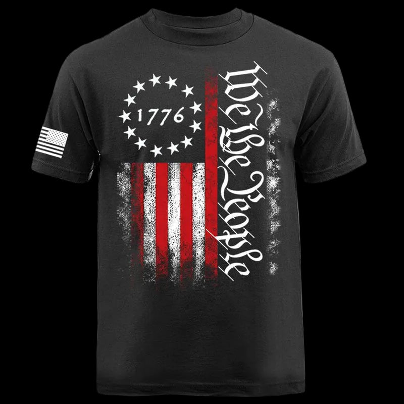 We the People US Flag American Pride Constitution Patriotic T-Shirt - Torch Republic