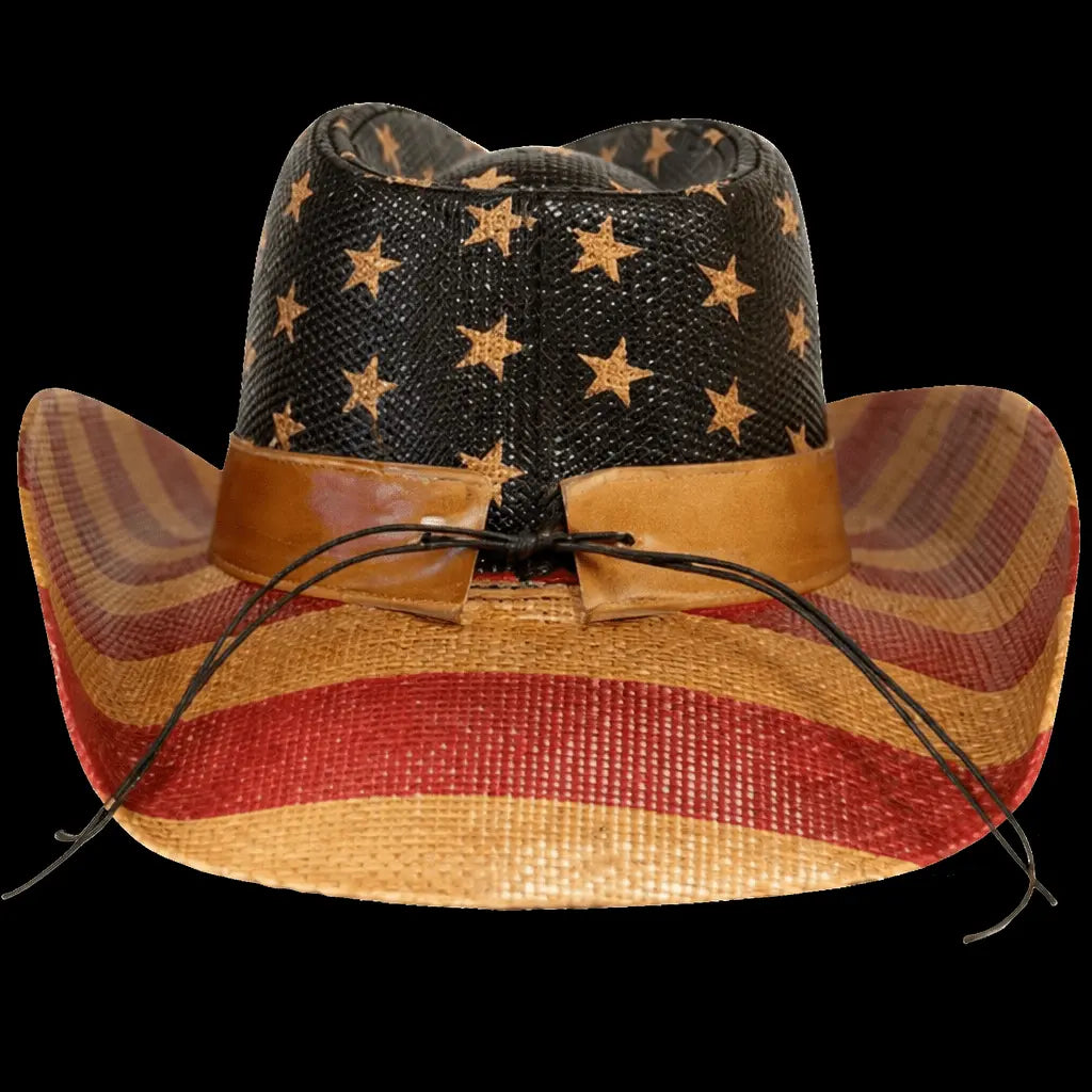 Western American Flag Vintage Cowboy Hat - LiberTees for All